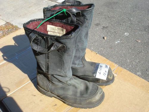 Warrington PRO CROSSTECH Leather Firefighter Bunker Boots 11.0  3E ....L118