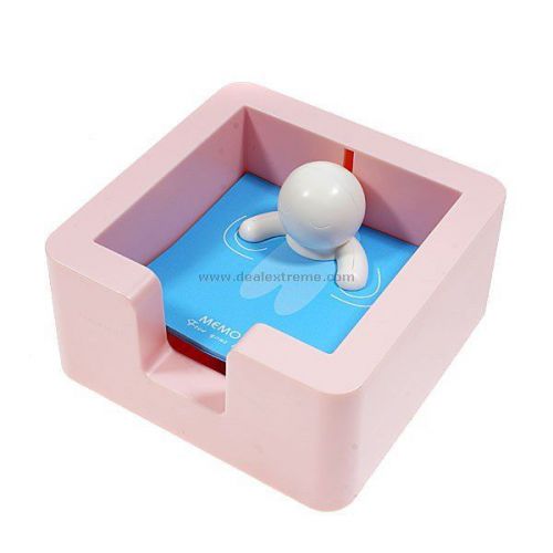 Creative Cute Spa Note Memo Pad Office Paper Holder Stand Case Random Color