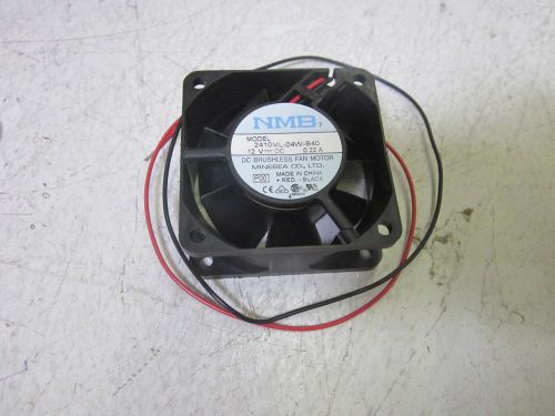 NMB 2410ML-04W-B40 BRUSHLESS FAN MOTOR 12VDC *NEW OUT O F A BOX*