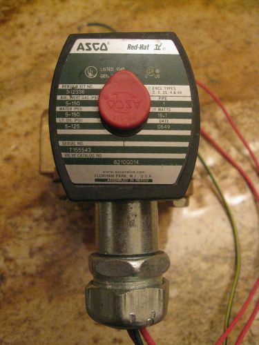 Asco Red-Hat II Solenoid Valve 8210G14 1&#034; 120V 2Way