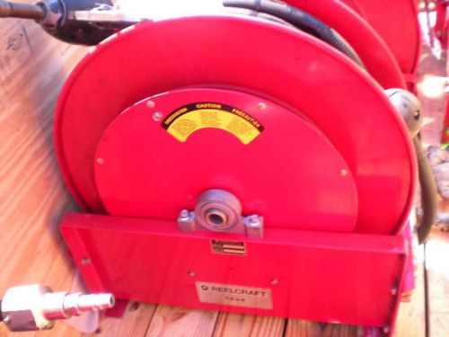 Reel Craft Hose Reel No D9350 OMPBW, Medium Pressure Oil Hose Reel w/Gun (24555)