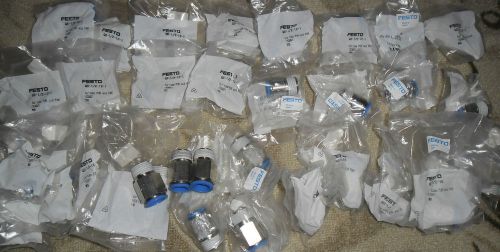 1 Lot Festo Fittings QS-1/2-12-1 + QS-1/2-16-1 34Pcs