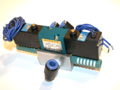 New kuroda double solenoid 24 volt pcd-244 for sale