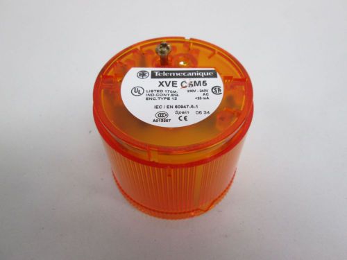 NEW TELEMECANIQUE XVE C5M5 BEACON STACK LIGHT ORANGE 240V-AC LIGHTING D302162