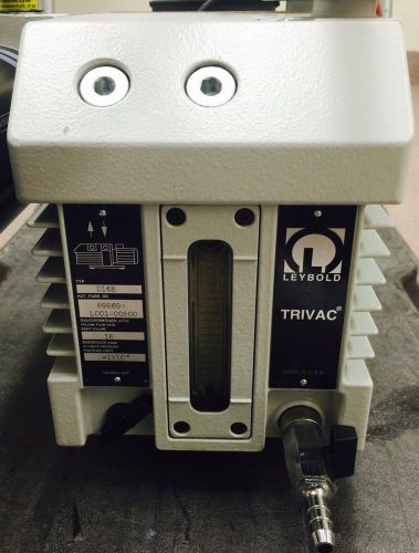 LEYBOLD TRIVAC D16B ROTARY VANE VACUUM PUMP 115/208-230 VAC Low hours-Clean