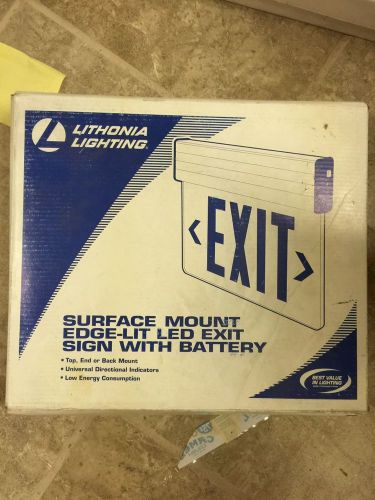 Lithonia EDG 1 R 120/277 EL N,  LED exit sign