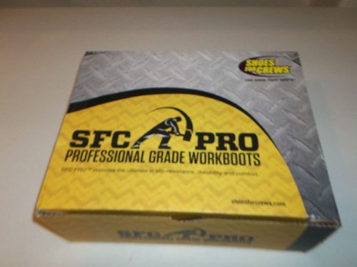 SFC PRO PROFESSIONAL GRADE BLACK WORK BOOTS UNISEX MALE SIZE 6.5 FEMALE SIZE 8