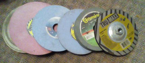 Lot of 6 Grinding Wheels, Norton, Tru- Maxx