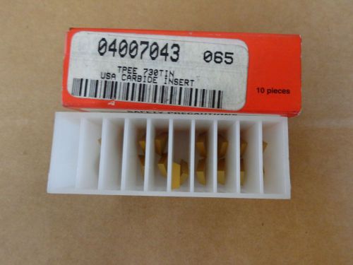 17 ACCUPRO CARBIDE INSERTS TPEE 730 TIN