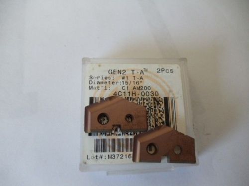 Amec gen 2 # 1 t-a 15/16 inch spade drill insert(2) 4c11h-0030 mat&#039;l c! am200 for sale