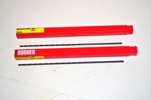 2 NOS DORMER France A125 DA80 HSS 3/32&#034; X 160 MM EXTRA LENGTH DRILL