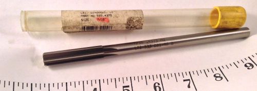 6 Flute HSS Straight Shank &amp; Flute 7/16&#034; Chucking Reamer L &amp; I