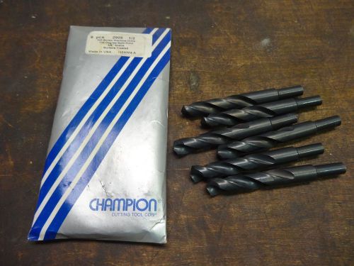 18 NEW 1/2&#034;  Champion HD Screw Machine Drills 135 Deg Split Point 3/8&#034; Shank USA