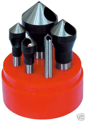 5 Pc SET Zero Flute Countersink &amp; Deburring 90 Degree