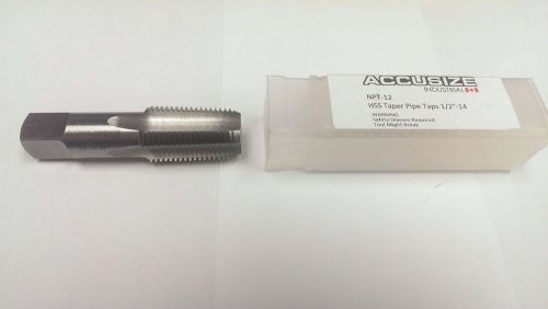 1/2&#034;-14 hss (m2) npt taper pipe tap, 4 flute, ansi, fully ground, #npt-12 for sale