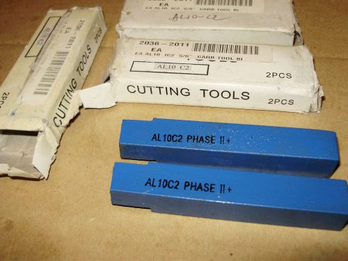 (6) al-10 c2 5/8 x 4 phase ii+  carbide tool bits   cast iron for sale