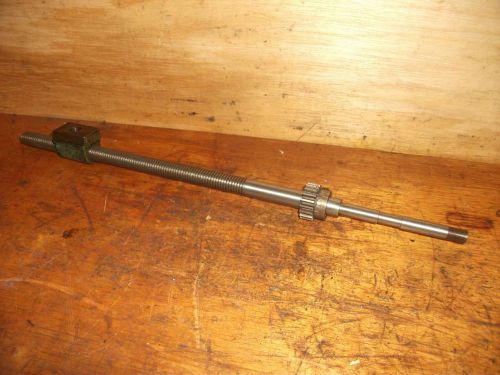 Logan 14&#034; lathe cross feed screw &amp; nut very good for sale