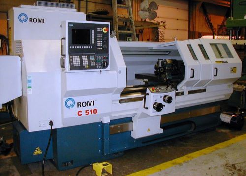 Romi model c510x60 cnc flat bed lathe for sale