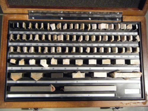 Fowler 53-672-081 Gage Block Set 81 piece .05-4.00&#034;