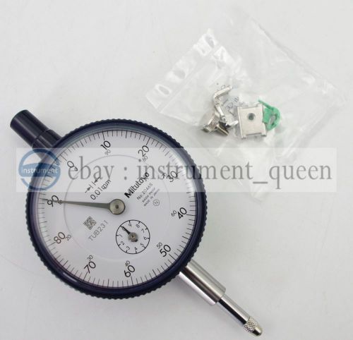 Mitutoyo 2046SB Dial Indicator, M2.5X0.45 Thread, 8mm Stem Dia., Flat Back New