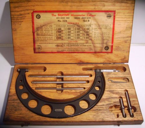 Starrett 224B Interchangeable Anvil Micrometer Set