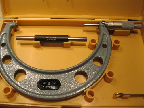 MITUTOYO MICROMETER  5-6 CARBIDE .001