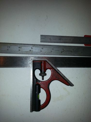 STARRETT 18&#034;-12&#034; SQUARE /24&#034;NO.C305R AND 6&#034; RULE FLAT RULE