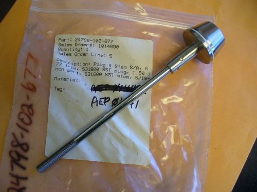 Fisher (Emerson) parts, Plug &amp; Stem. 24798-102-677