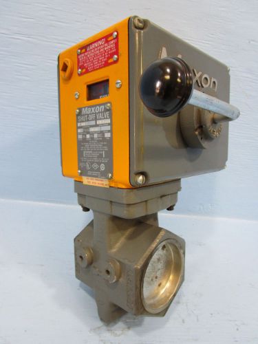 NEW Maxon 3&#034; 808 1 Safety Shut-Off Valve Natural Gas Nat 3&#034; 8081 24 VA 120V