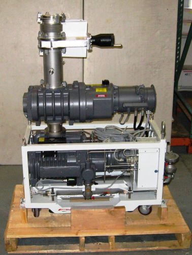 BOC Edwards Dry Vacuum Pump QDP80 with QMB500 Blower &amp; GVI 100M Gate Valve, New