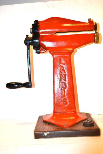 VINTAGE Landis USA TYPE 46 HAND CRANK LEATHER CUTTER SKIVER #RO48 shoemaker