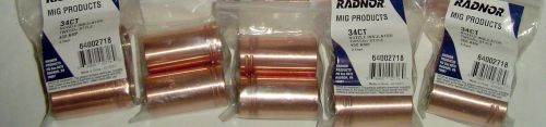 QTY (10) Radnor 34CT Threaded Nozzle Insulators For 250-400A Tweco MIG Guns