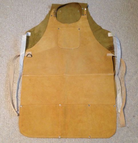 Chicago Electric Split Leather Welding Apron Protective Carpenter Blacksmith