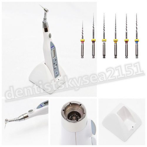 Dental wireless endodontic endo motor cordless + endo motor tips + contra head n for sale