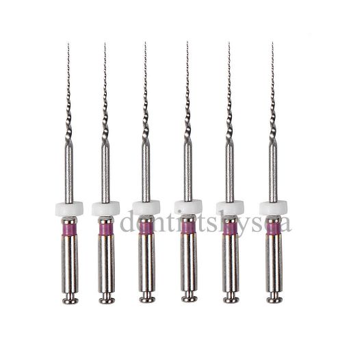 6pcs dental endo niti files endodontic rotary twisted tips s1 25mm 1 box sale for sale