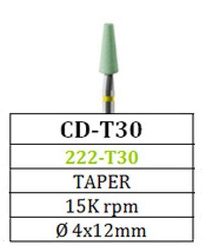 Diamond Green Stone Besqual CD-T30 Taper for Zirconia Porcelain (12 Pack)