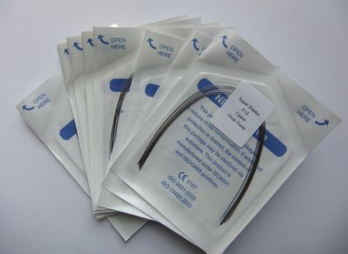 10 Packs Dental Orthodonic Super Elastic Niti ROUND Arch Wire 10Pcs/Pack 12Upper