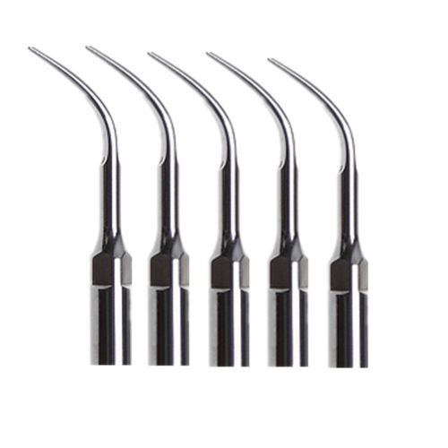 5pc Dental Ultrasonic Scaler Tips Fit for EMS Woodpecker Scaling silver G4 J5