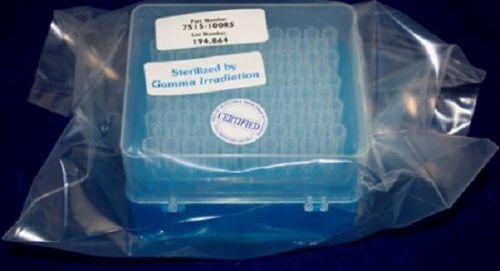 101-1000 Micro Liter Pipet Tips Racked &amp; Sterile, Case of 10 Racks