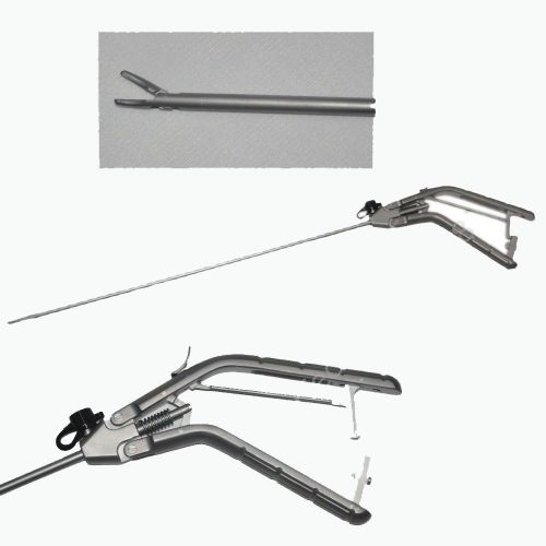 Needle Holder Gun Type 5X330mm Laparoscopy 101.102A Curved tip