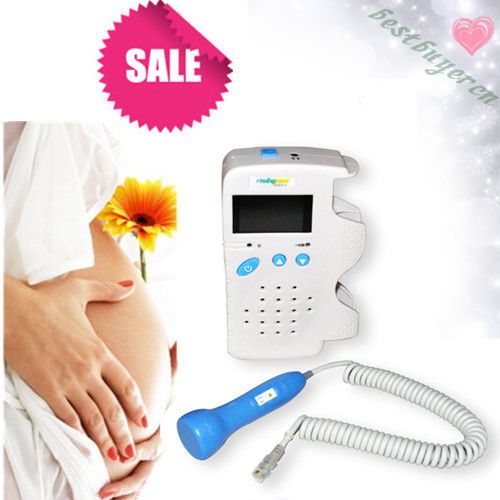 Fetal doppler 3mhz color lcd back light &amp; heart beat/waveform easily intensity~~ for sale