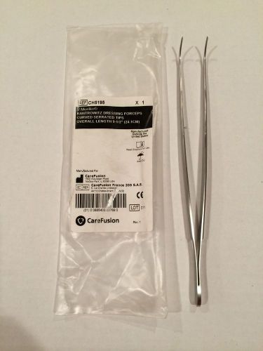 V Mueller Ref CH5195 Kantrowitz Dressing Forceps Curved Serrated Tips NEW IN BAG