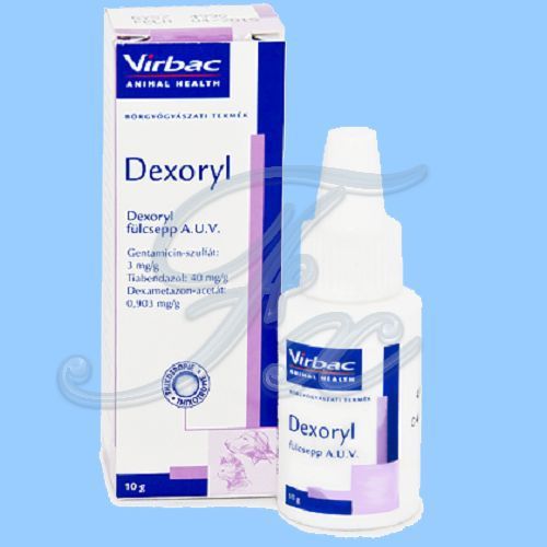 DEXORYL EAR DROPS 10ml Virbac OILY SUSPENSION CAT DOG INFECTION