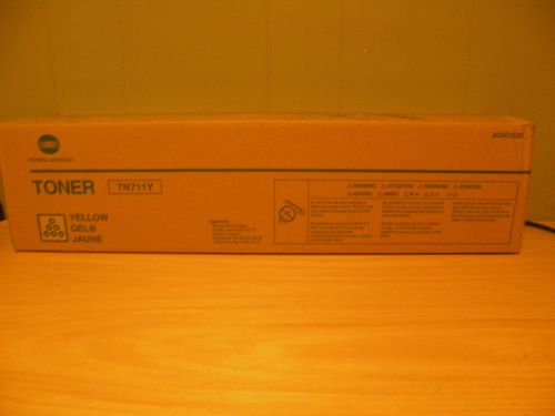 KONICA/ MINOLTA TN711Y YELLOW TONER CARTRIDGE NEW SEALED BOX