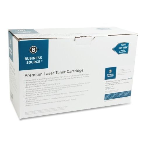 Business Source Remanufactured HP 38A Toner Cartridge -Black - Laser - BSN38673