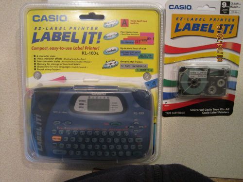 CASIO LABEL PRINTER MAKER KL-100-L NEW+LABEL TAPE