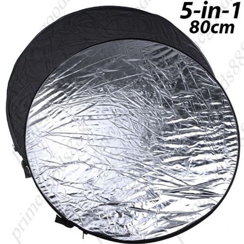 80 cm 5 in 1 Collapsible Round Flash Reflector Board Panel Diffuser Photography
