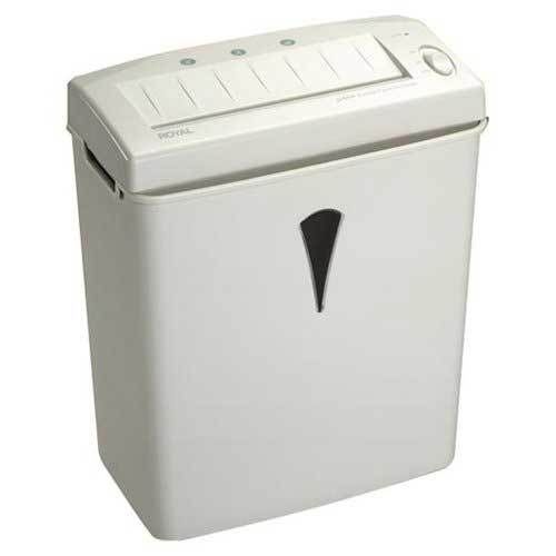 Royal JS800 8 Sheet Strip Cut Shredder with Basket White