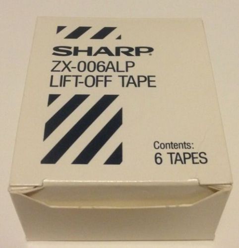 Sharp Lift-Off Tape ZX-006ALP Box Of 4 New And Unused