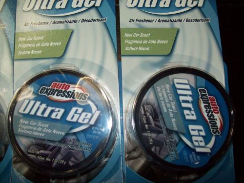 SIX 6 Auto Expressions Ultra Gel New Car Scent Air Freshener Car